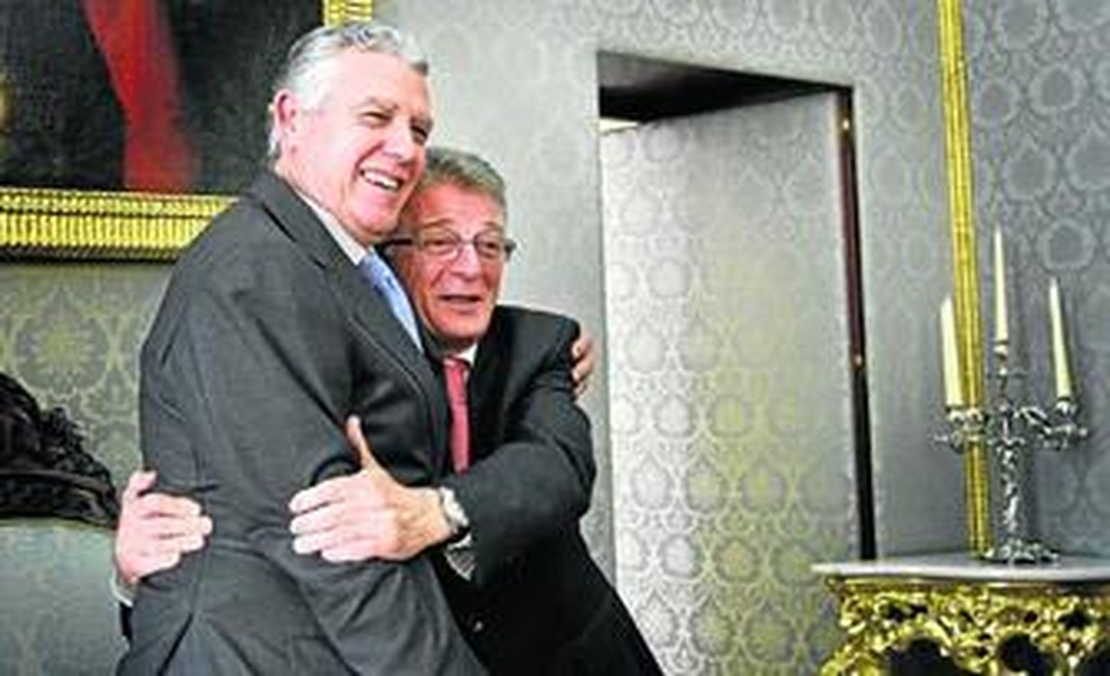 Francisco Menacho (izq.) y Francisco González Cabaña (dcha.), en una imagen del pasado mes de abril.