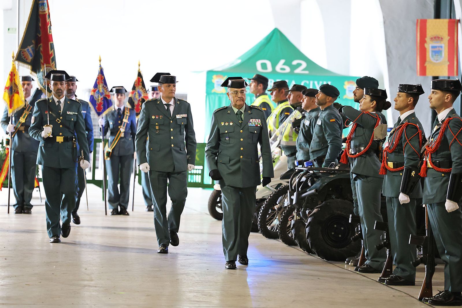 Imágenes de la jura del cargo de Julio Serrano Checa como Jefe de la Comandancia de la Guardia Civil de Huelva