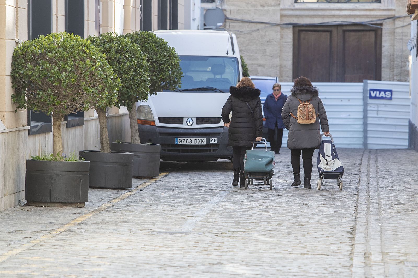 Calle José López Rodríguez, por donde comenzarán las obras del entorno del Mercado Central.