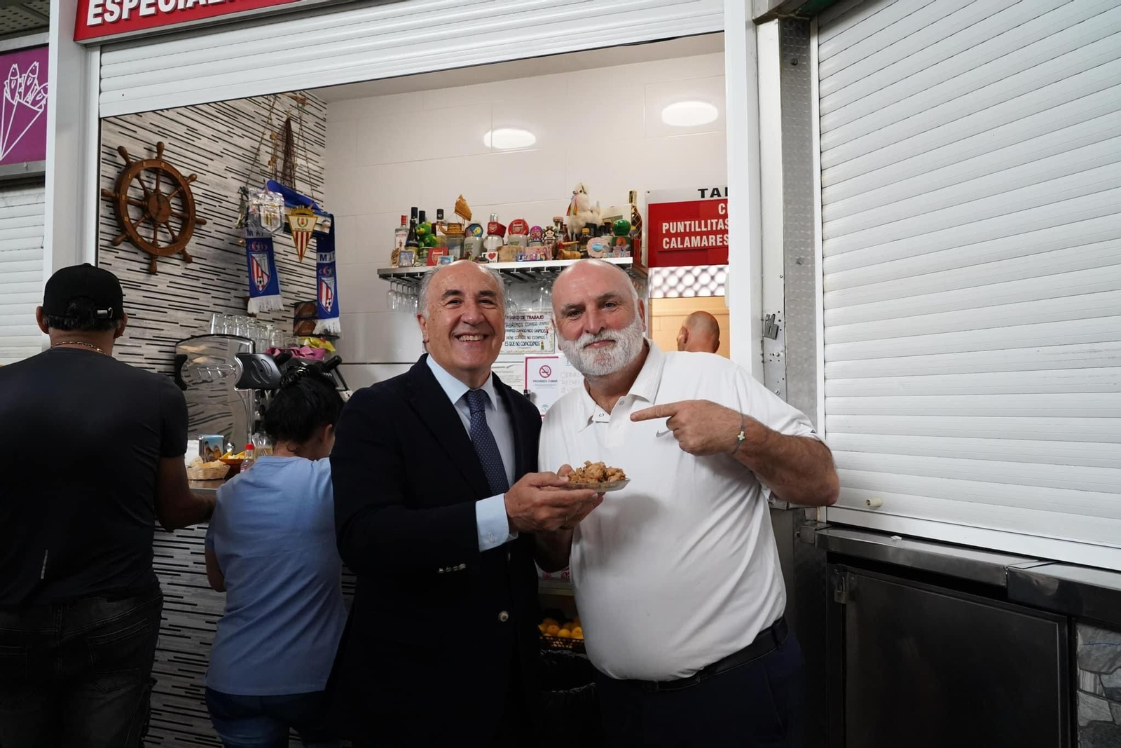 José Ignacio Landaluce con el Chef José Andrés