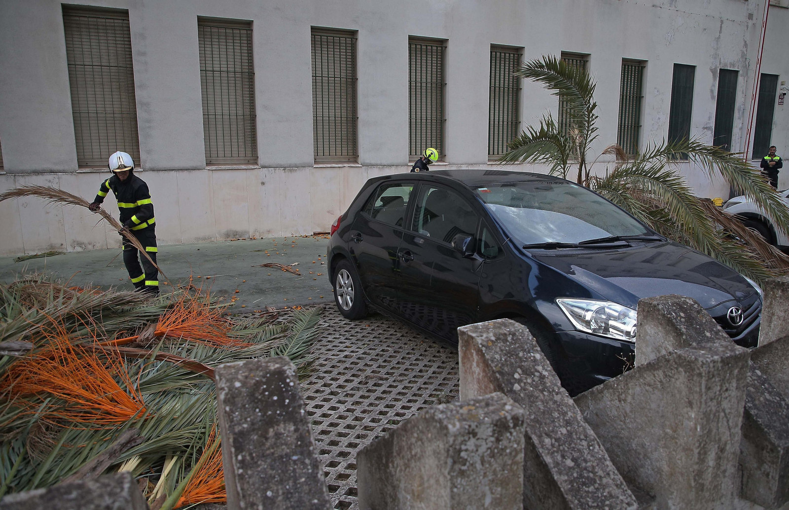 El paso de la borrasca Aline por Algeciras, en imágenes