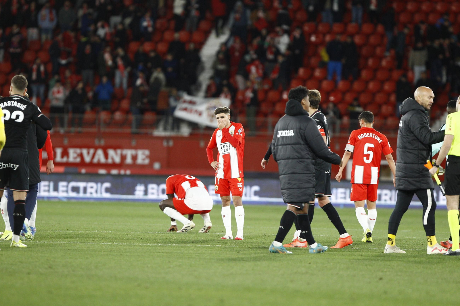 El partido U.D. Almería-C.D. Leganés de Copa del Rey, en imágenes