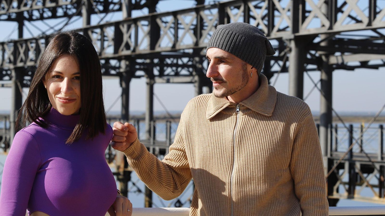 María Artés y Maki antes de su concierto en Huelva