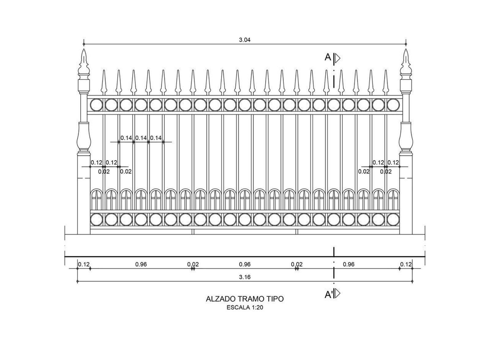 Así será el nuevo cerramiento del Parque del Oeste en San Fernando