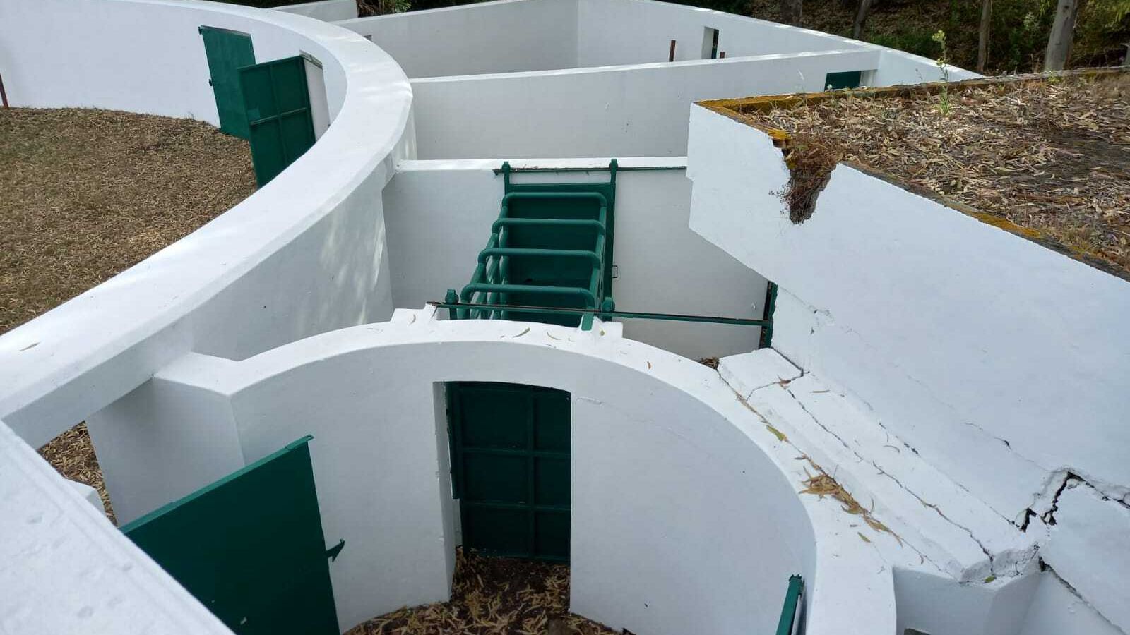 Detalle de los recintos para la carga de las reses.