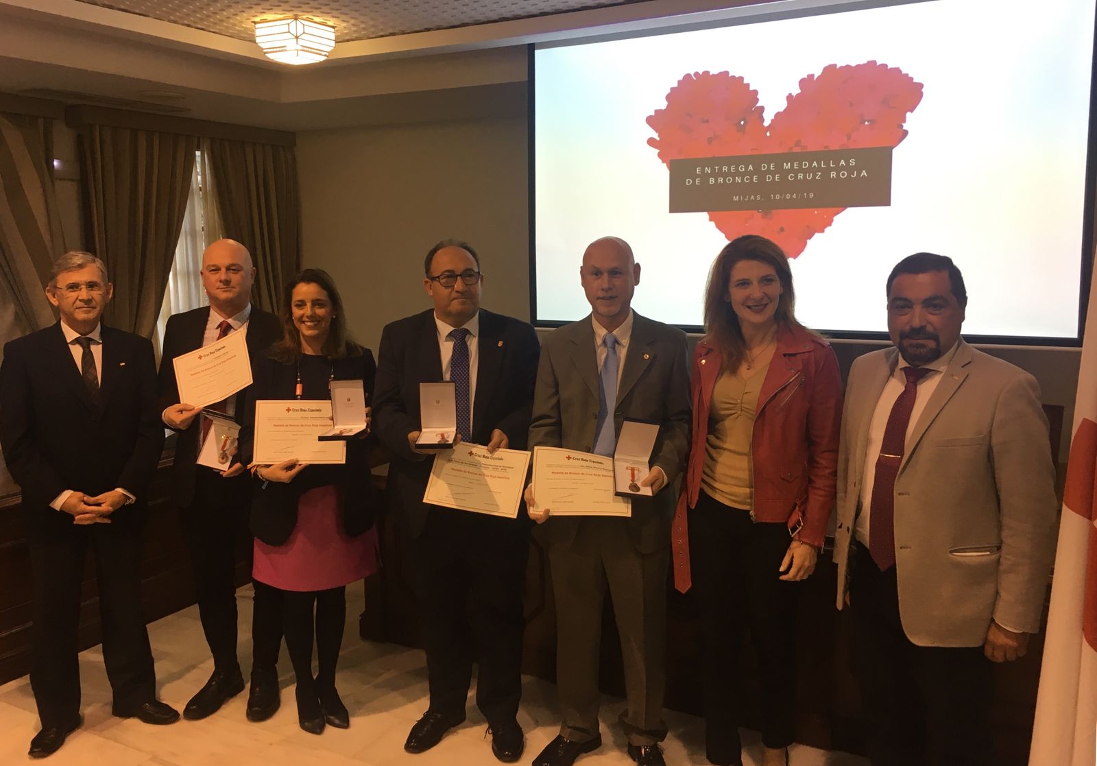 Entrega en Mijas de las Medallas de Broce 2019 de Cruz Roja Málaga.