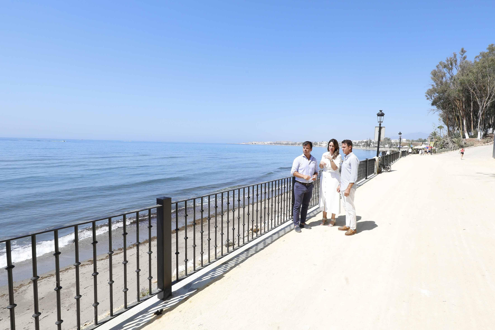 Los trabajos se han desarrollado entre entre la playa del Ancón y el hotel Don Pepe Gran Meliá.