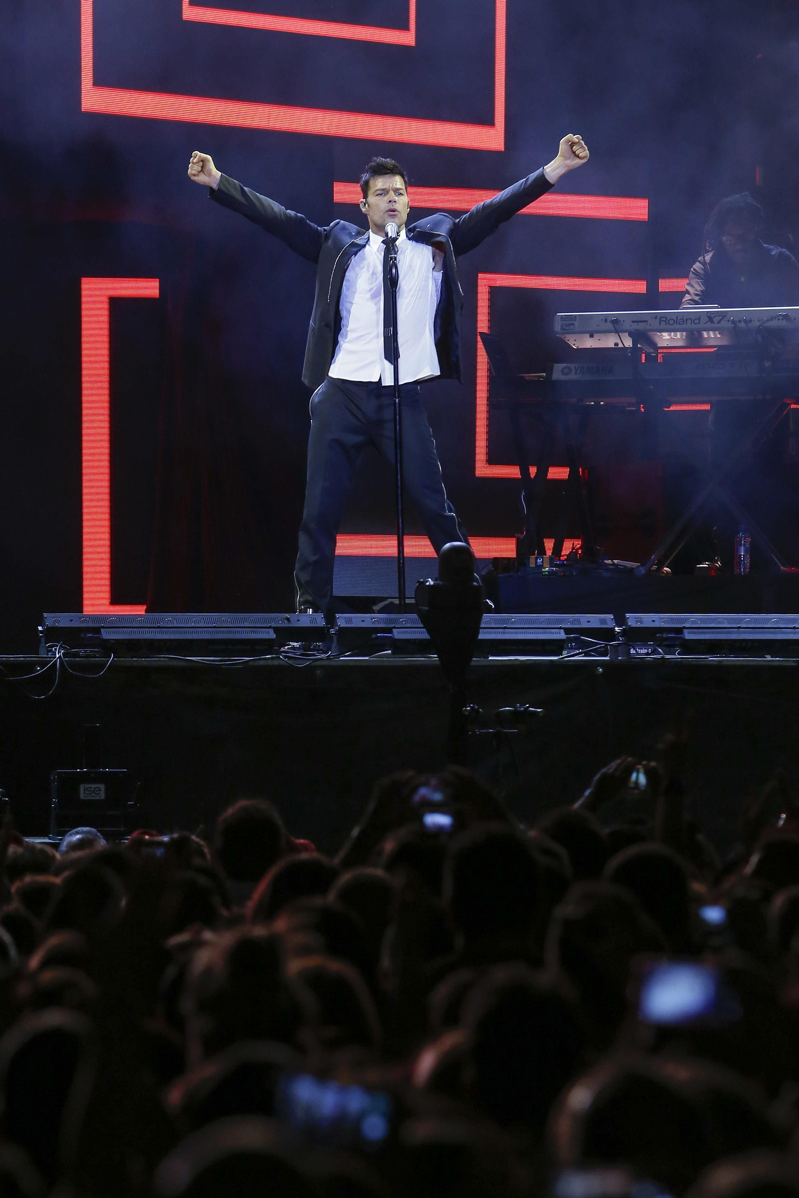 Las imágenes del concierto de Ricky Martin