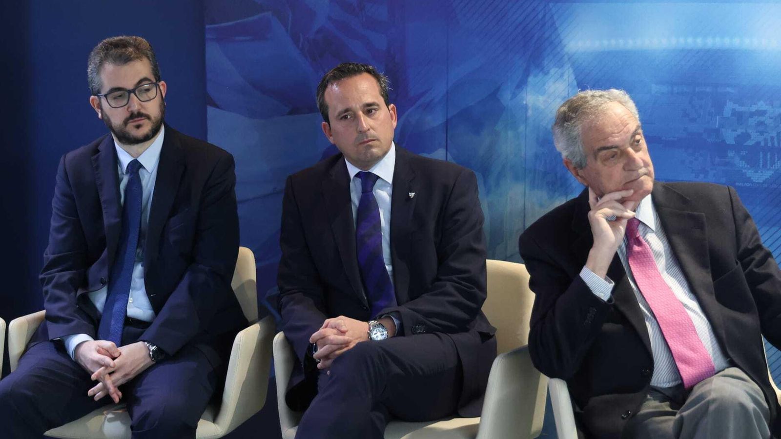 Domingo Muñoz, Kike Pérez y Luis Merino