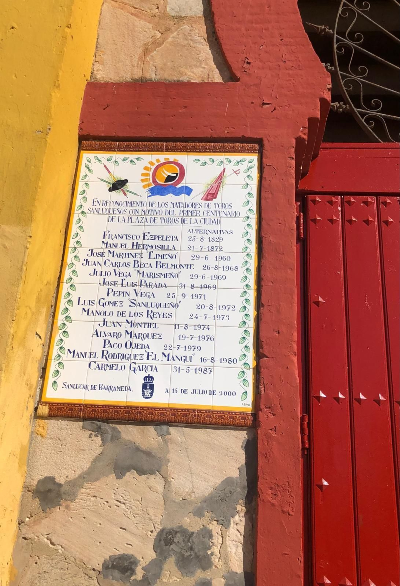 Detalle de la celebración del centenario de la plaza de Toros de Sanlúcar.