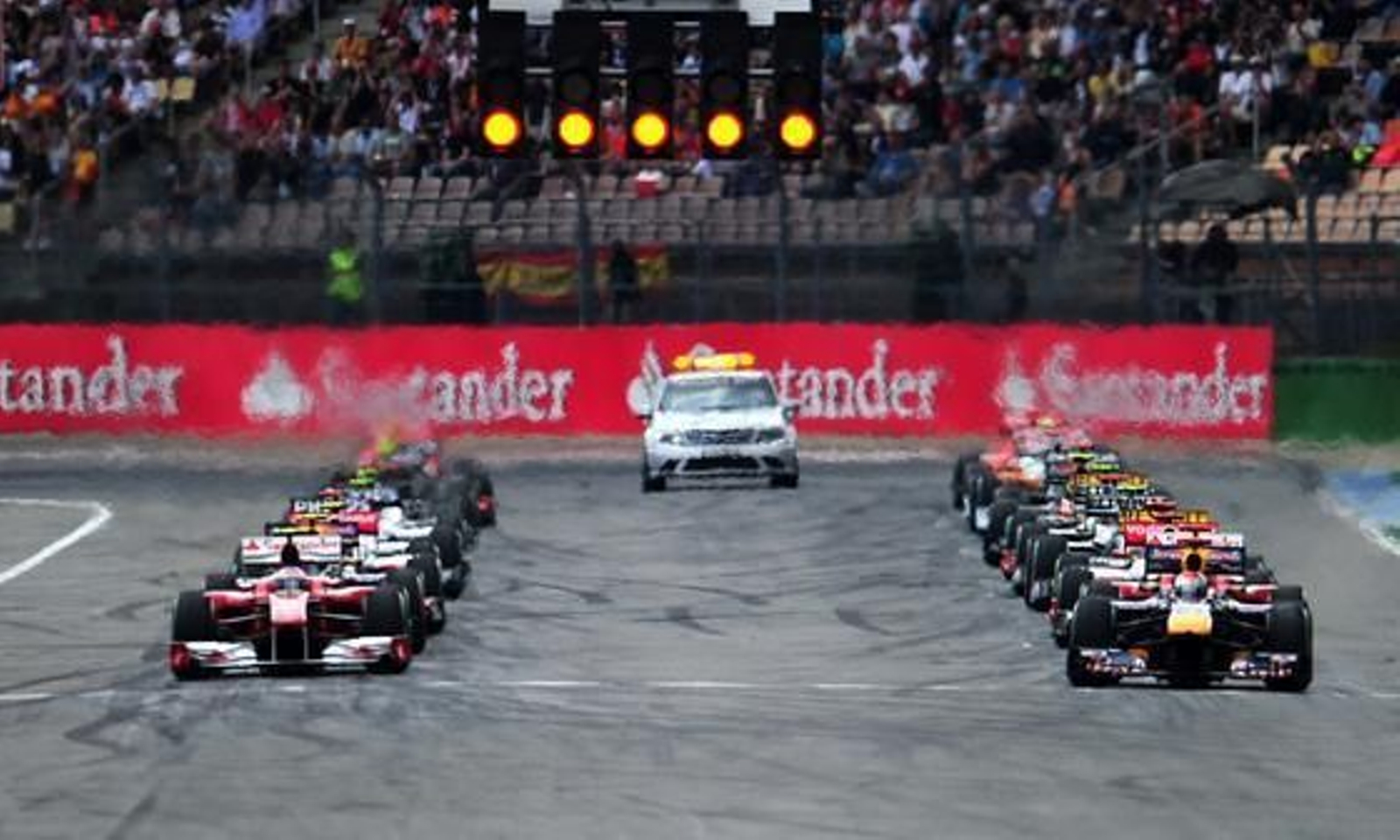 Salida de Hockenheim  Foto: afp