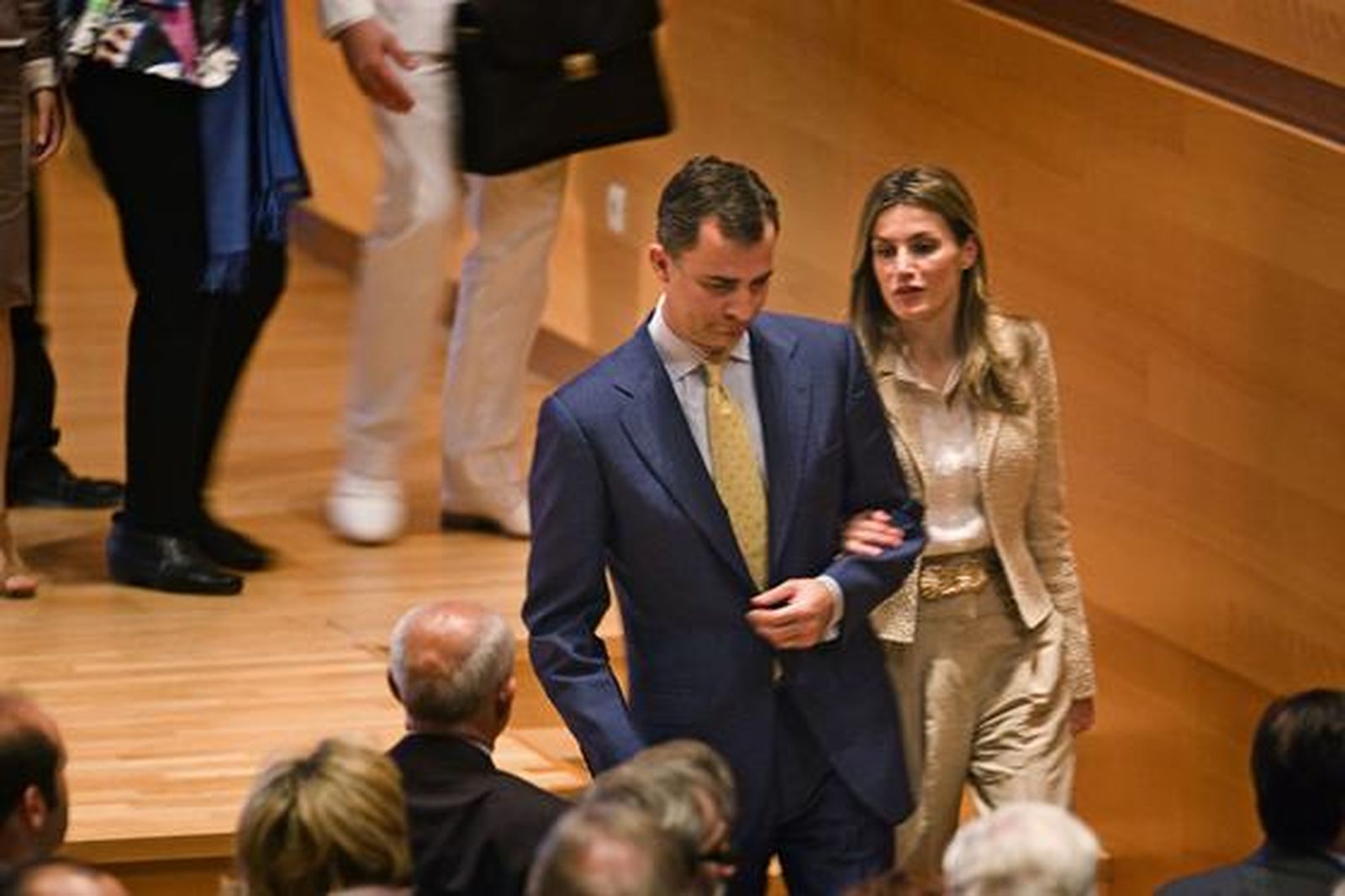 Los Príncipes de Asturias clausuran el Congreso Mundial de Periodismo en Cádiz. 

Foto: Julio Gonzalez