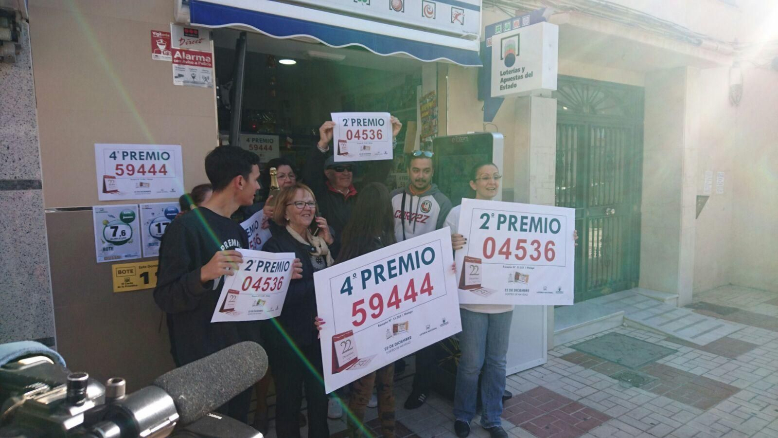Los premiados en la Lotería de Navidad en Málaga