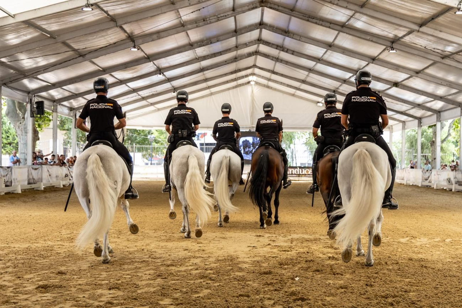 Anducab rinde homenaje a la unidad de caballería de la Policía Nacional