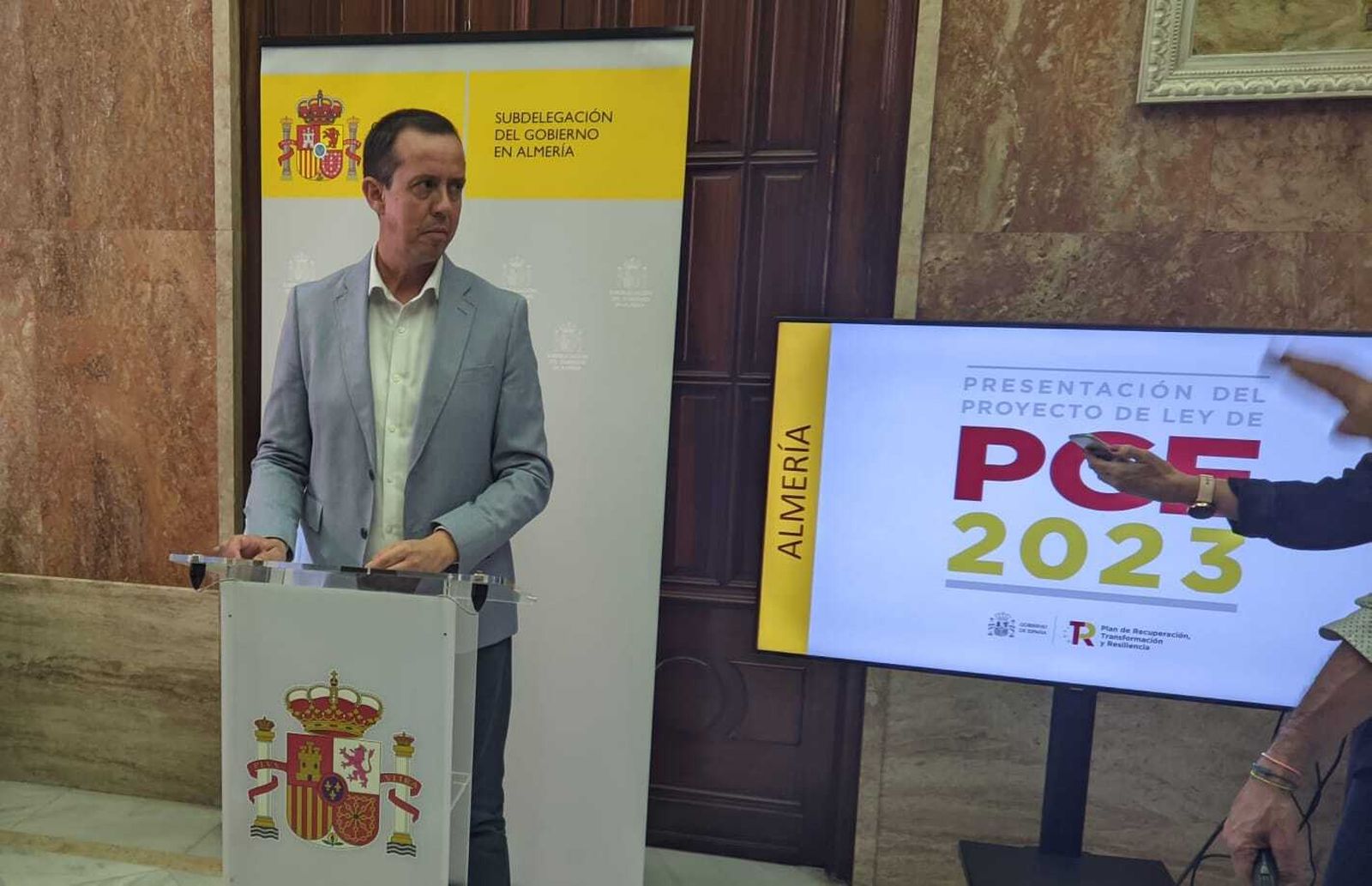 José María Martín, subdelegado del Gobierno en Almería.