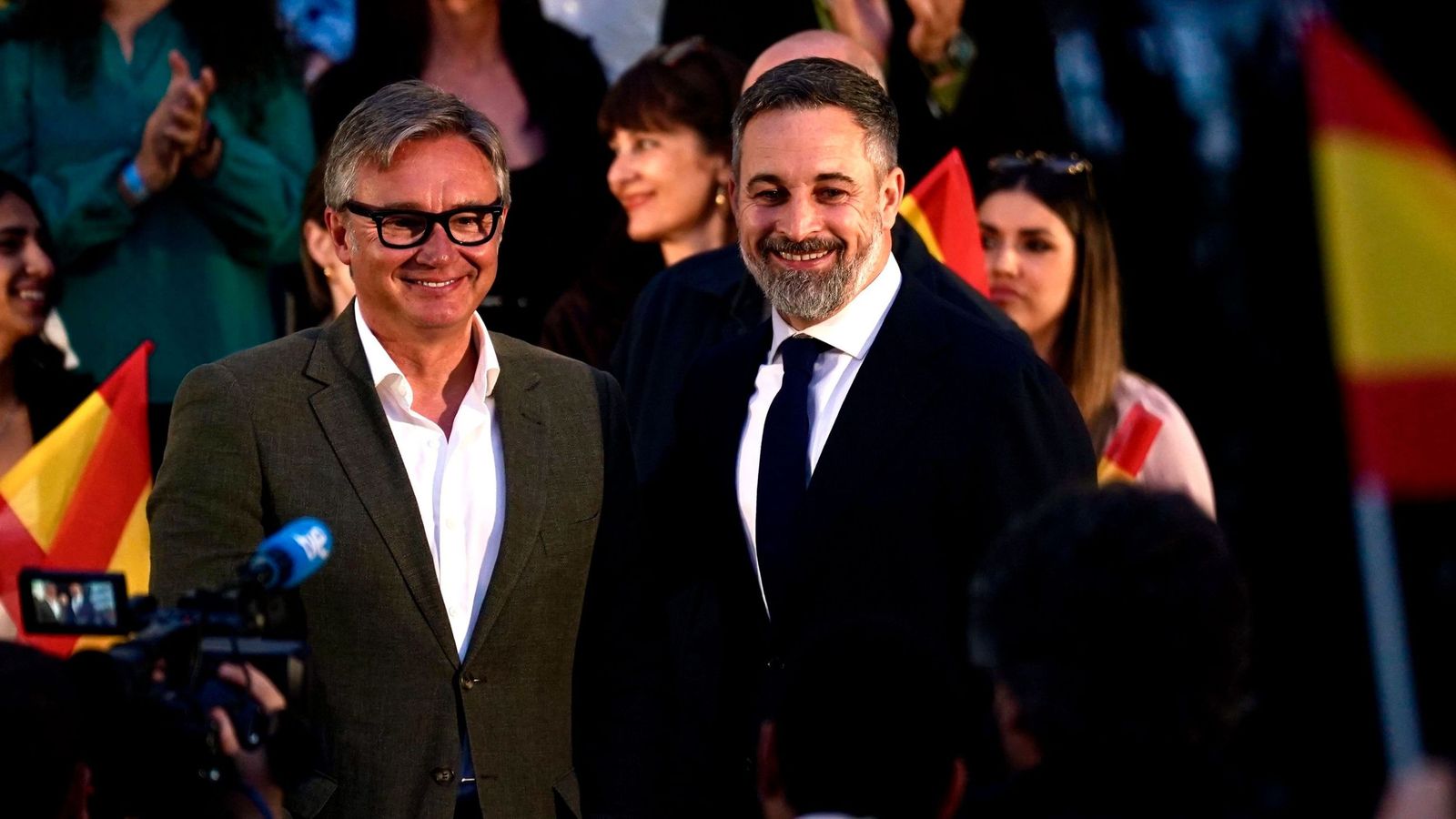 Dispositivo de seguridad para el mitin de Abascal y la protesta ...