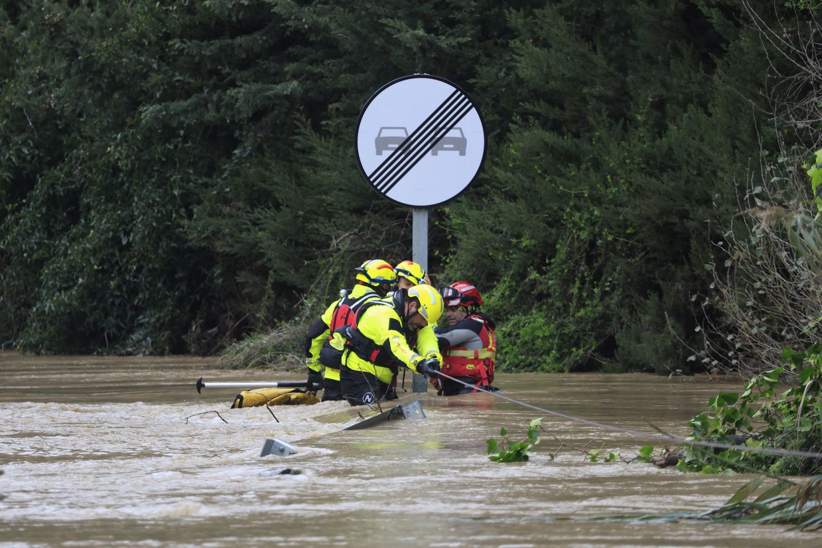 Fotos de las inundaciones y efectos de la borrasca Leonardo en Jimena y Tesorillo