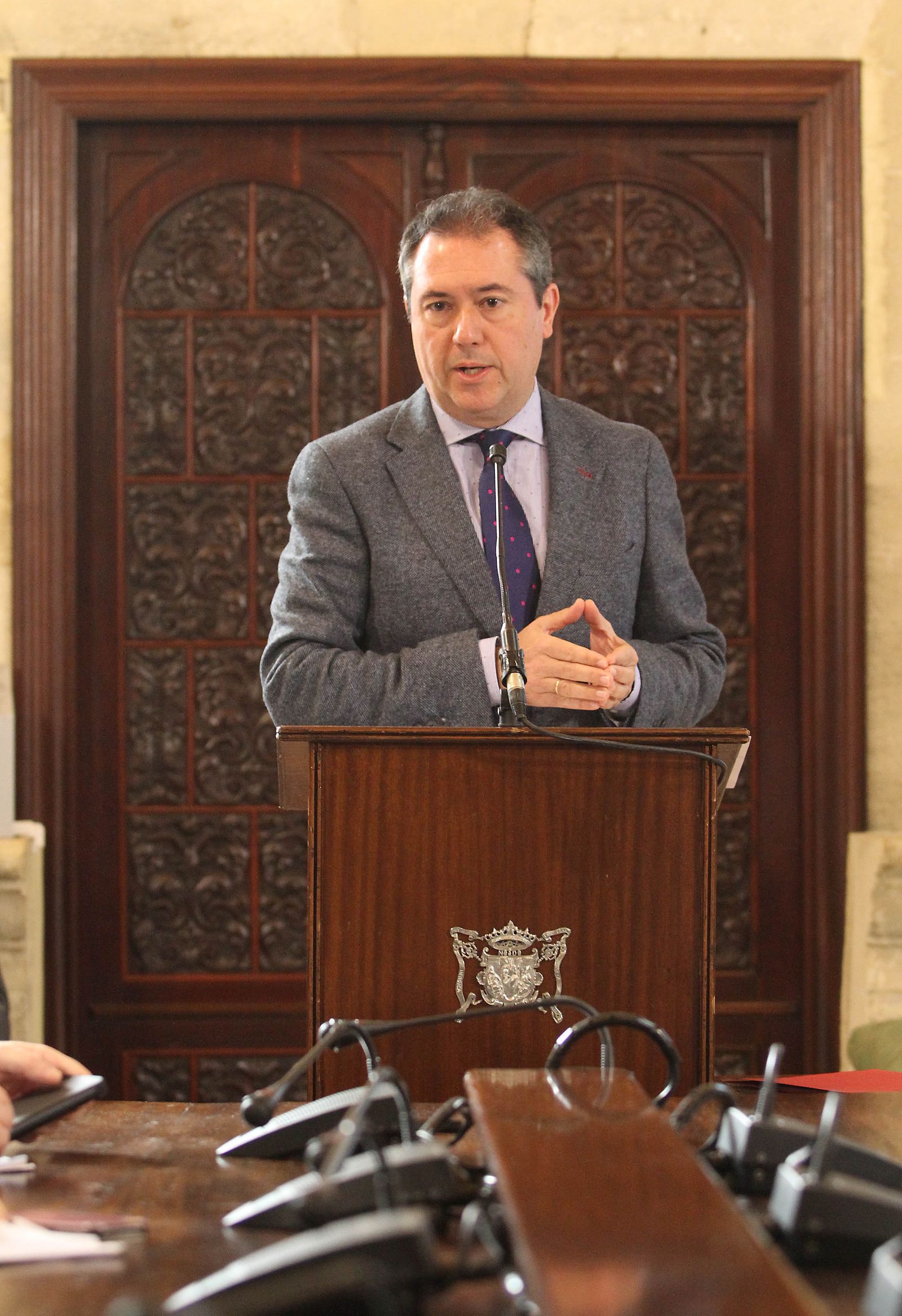 Espadas, durante la presentación de los Presupuestos 2017.