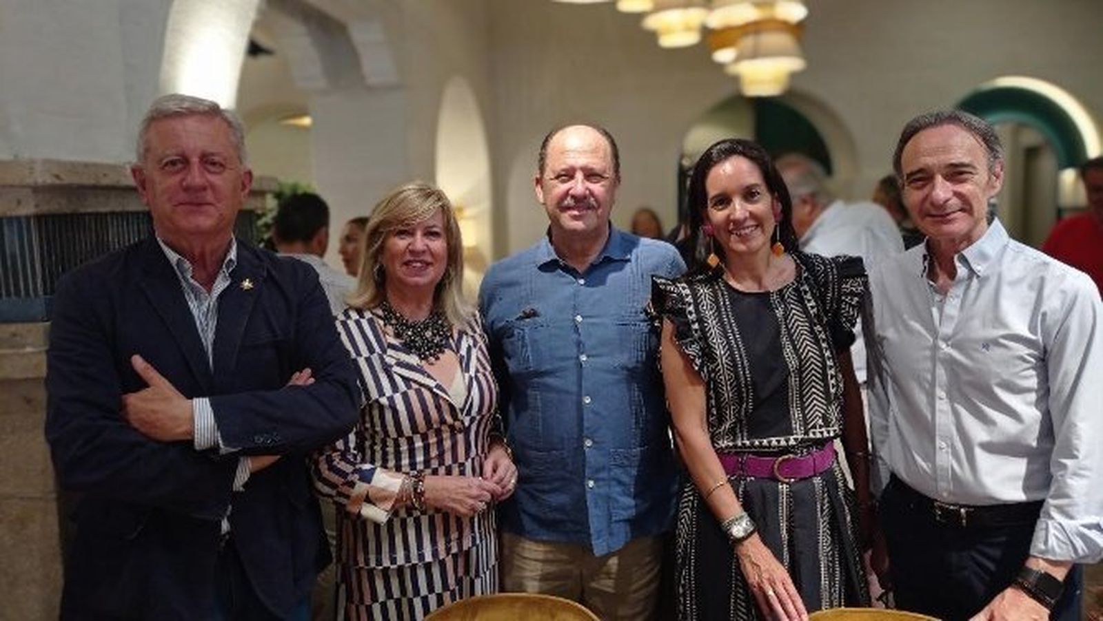 José María Gómez, Manolinda Cifuentes, Emilio de la Cruz, Ana de la Fuente y Jaime Montañés.