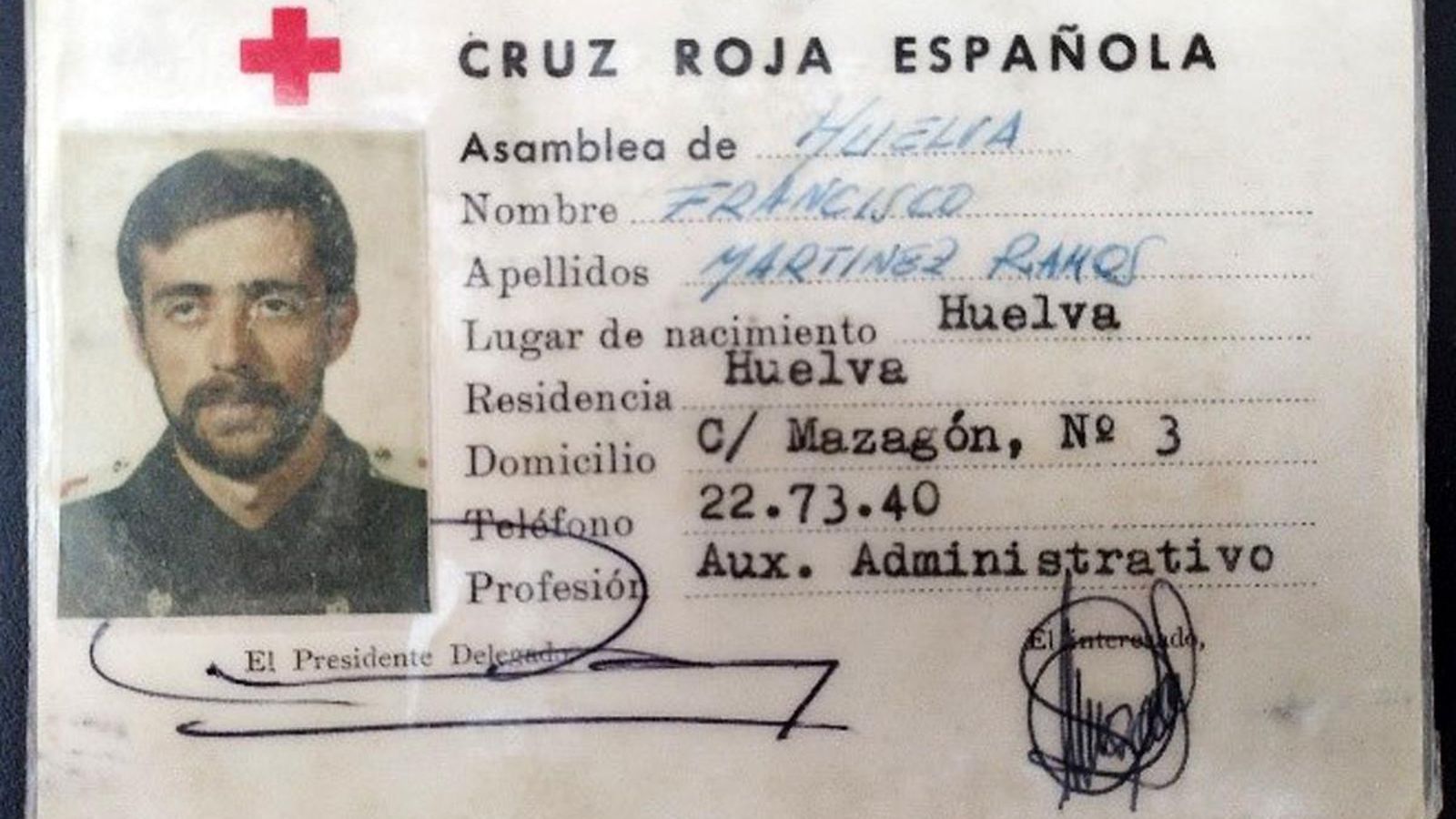 Francisco Martínez Ramos, presidente de Cruz Roja