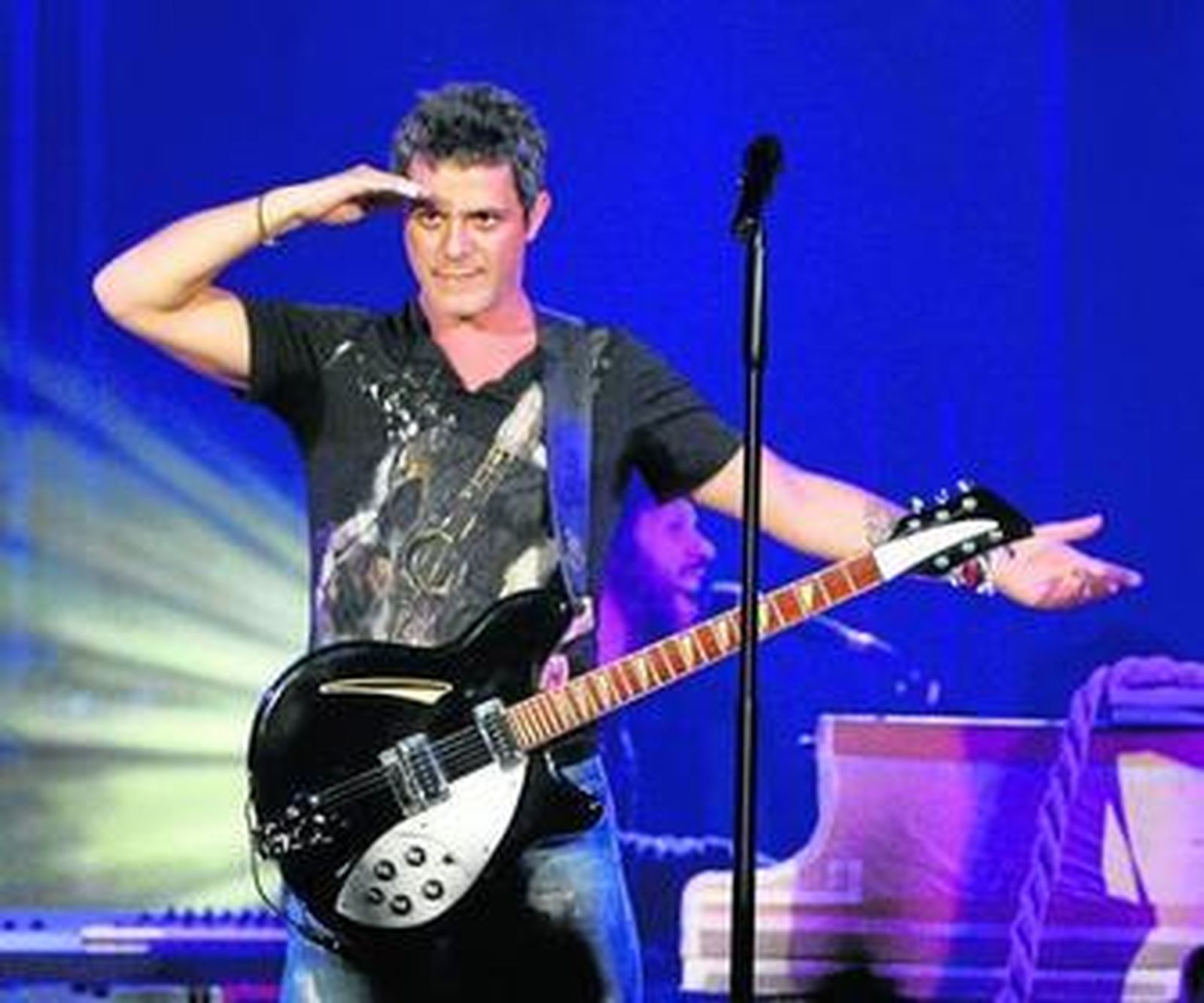 El artista Alejandro Sanz, durante una de sus actuaciones en Córdoba.