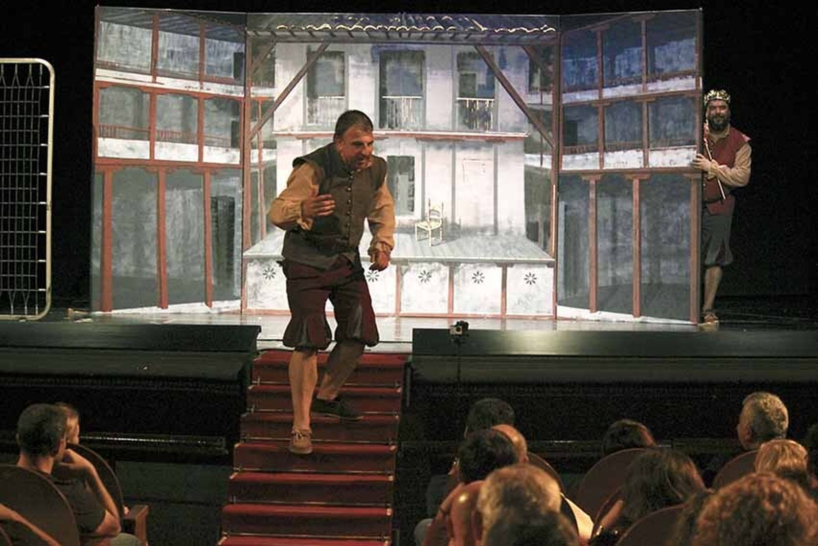 Un momento de la representación de 'Lope que te parió'