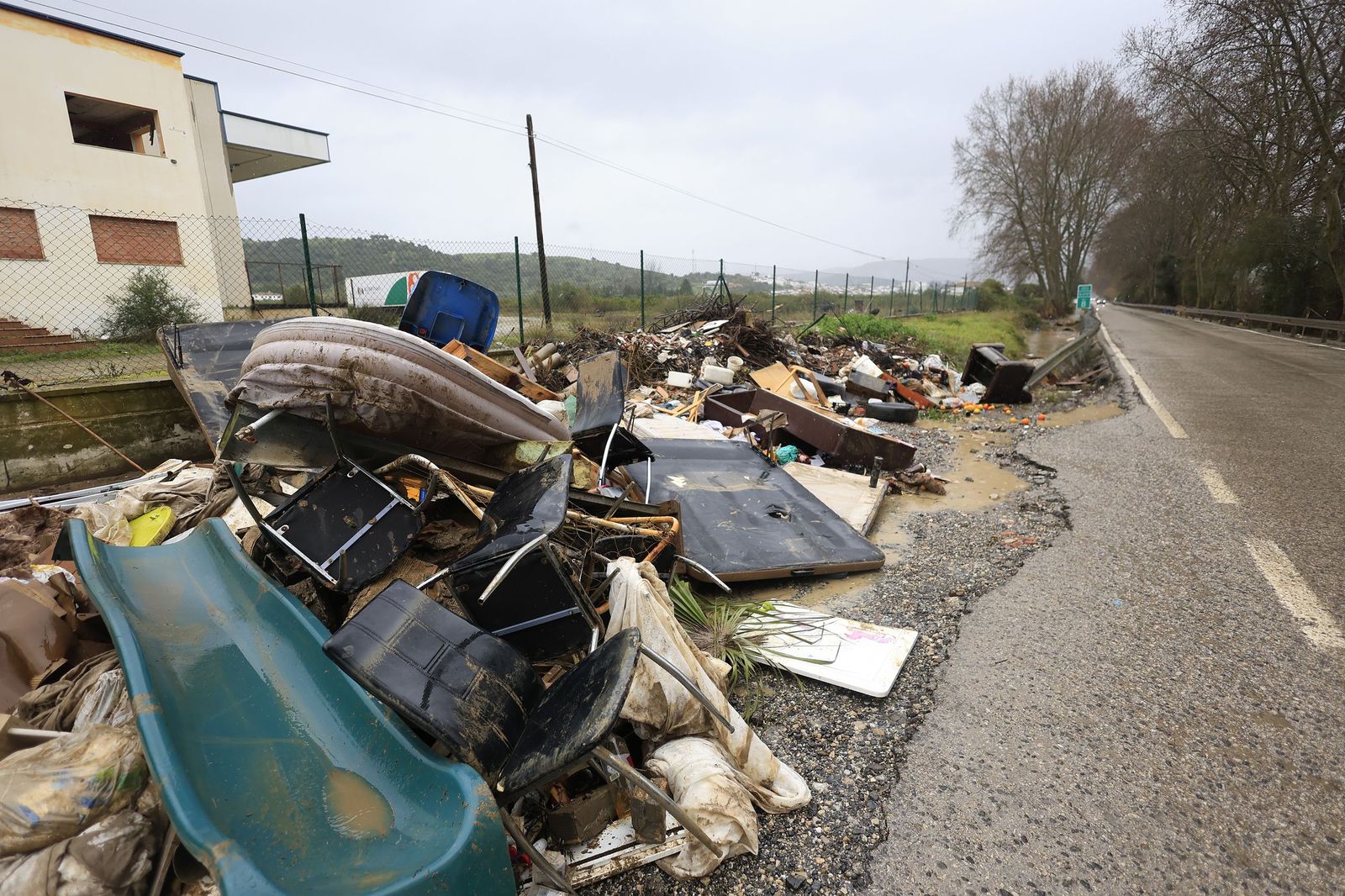 Fotos de San Martín del Tesorillo listo para la evacuación por la borrasca Marta