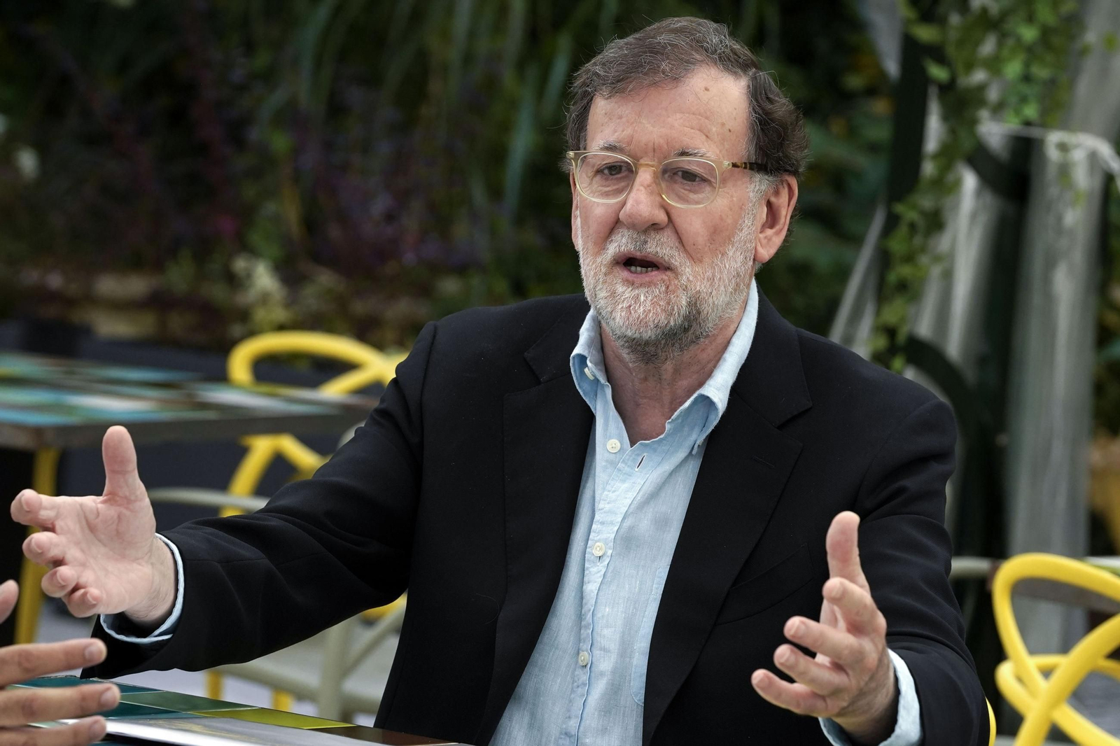 El ex presidente del Gobierno Mariano Rajoy, en la presentación de su último libro.