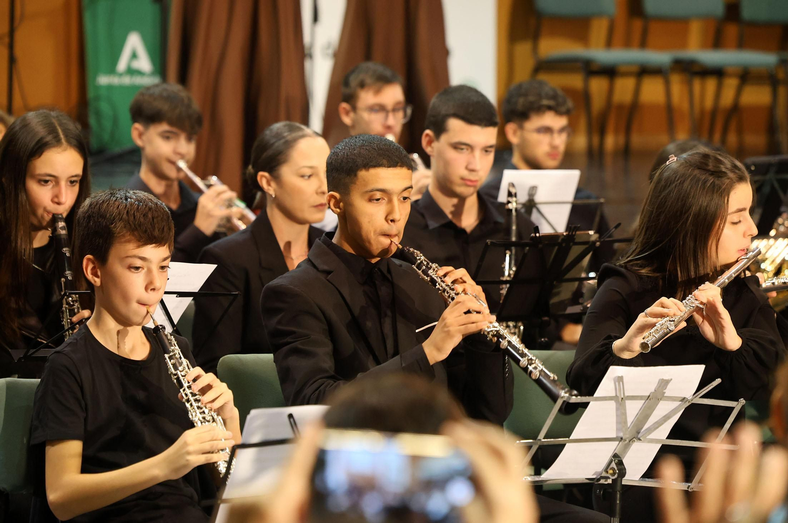 Imágenes del concierto del Conservatorio Profesional de Música 'Javier Perianes' con motivo de la celebración del Día de la Bandera de Andalucía