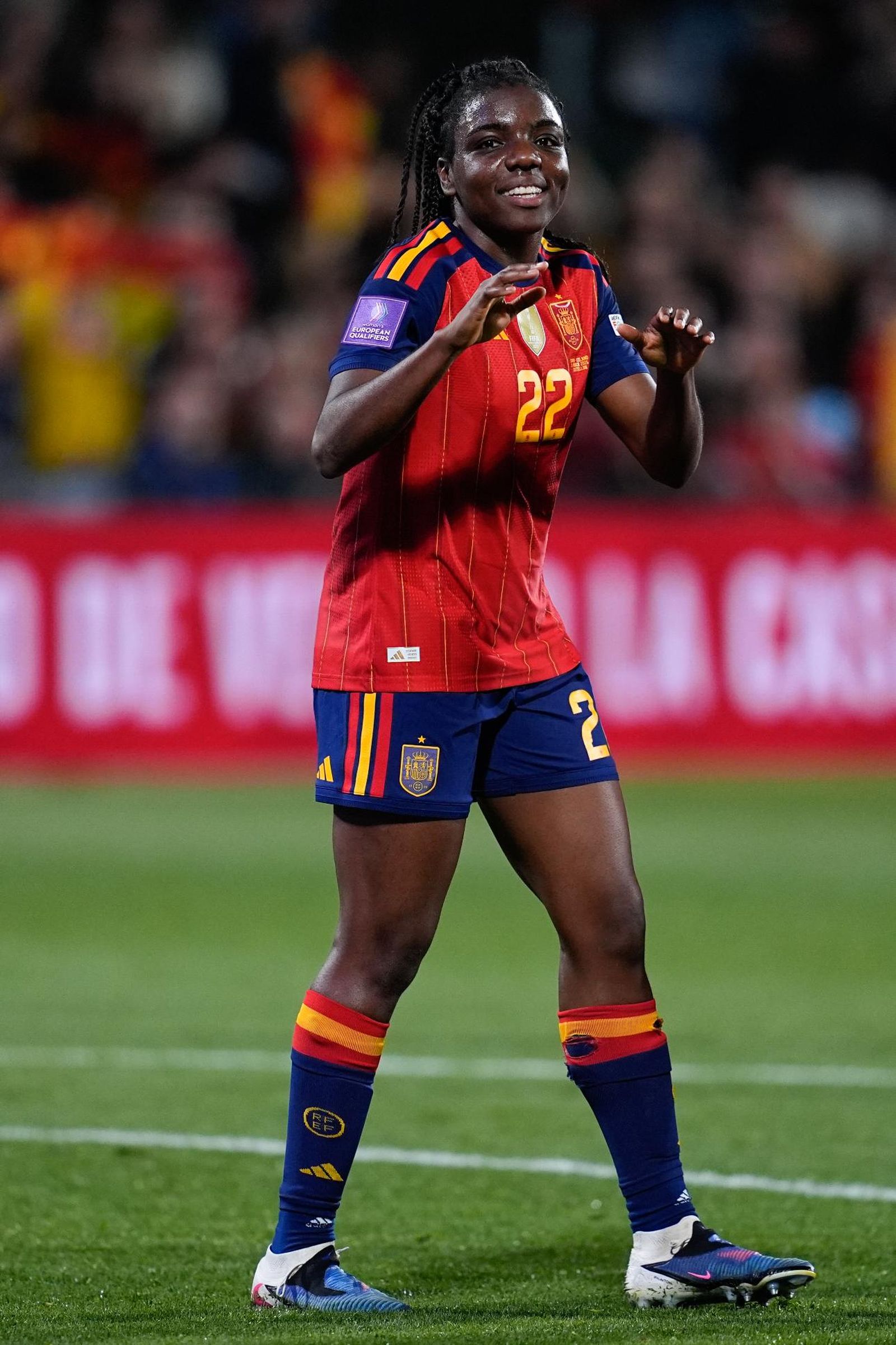 Las fotos del España-Islandia de fútbol femenino