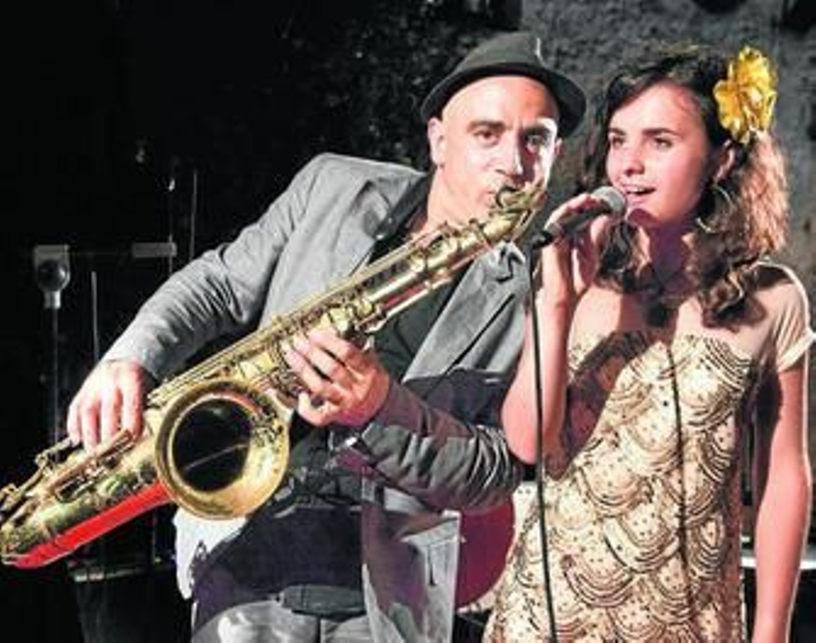 Andrea Motis durante un concierto.