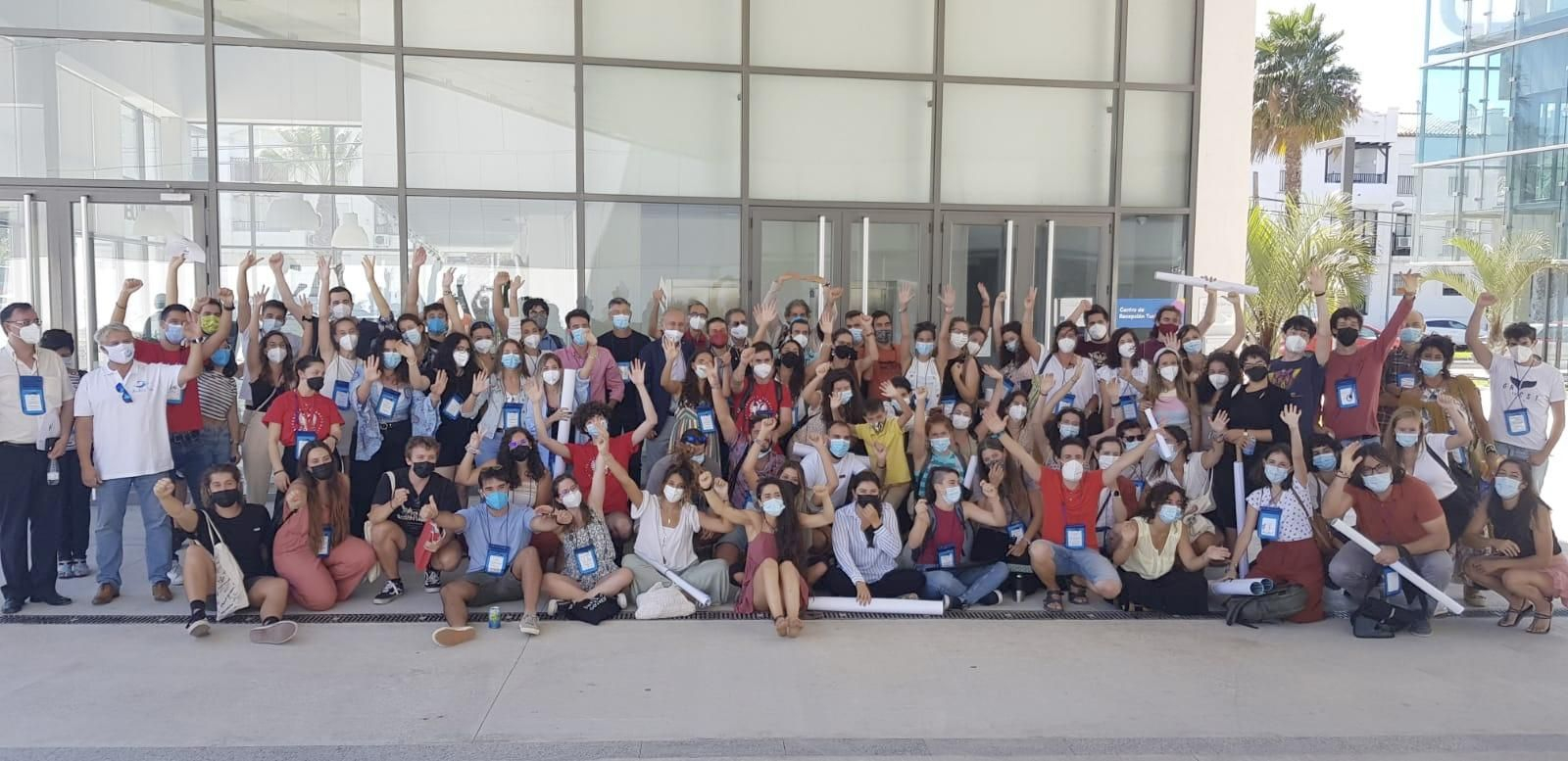 Los participantes en el III Congreso de Jóvenes de Investigadores del Mar.