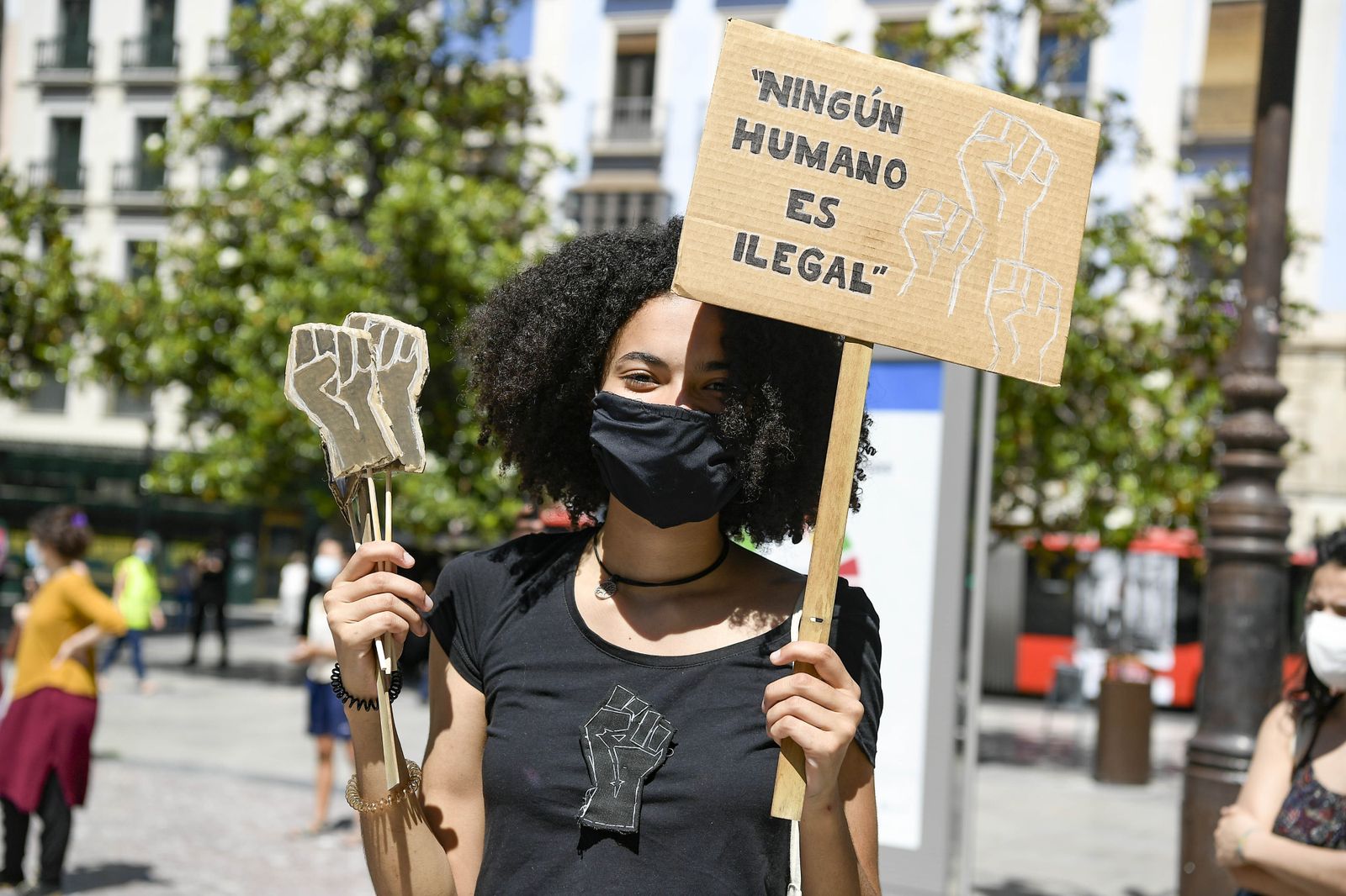 Una protesta contra el racismo.