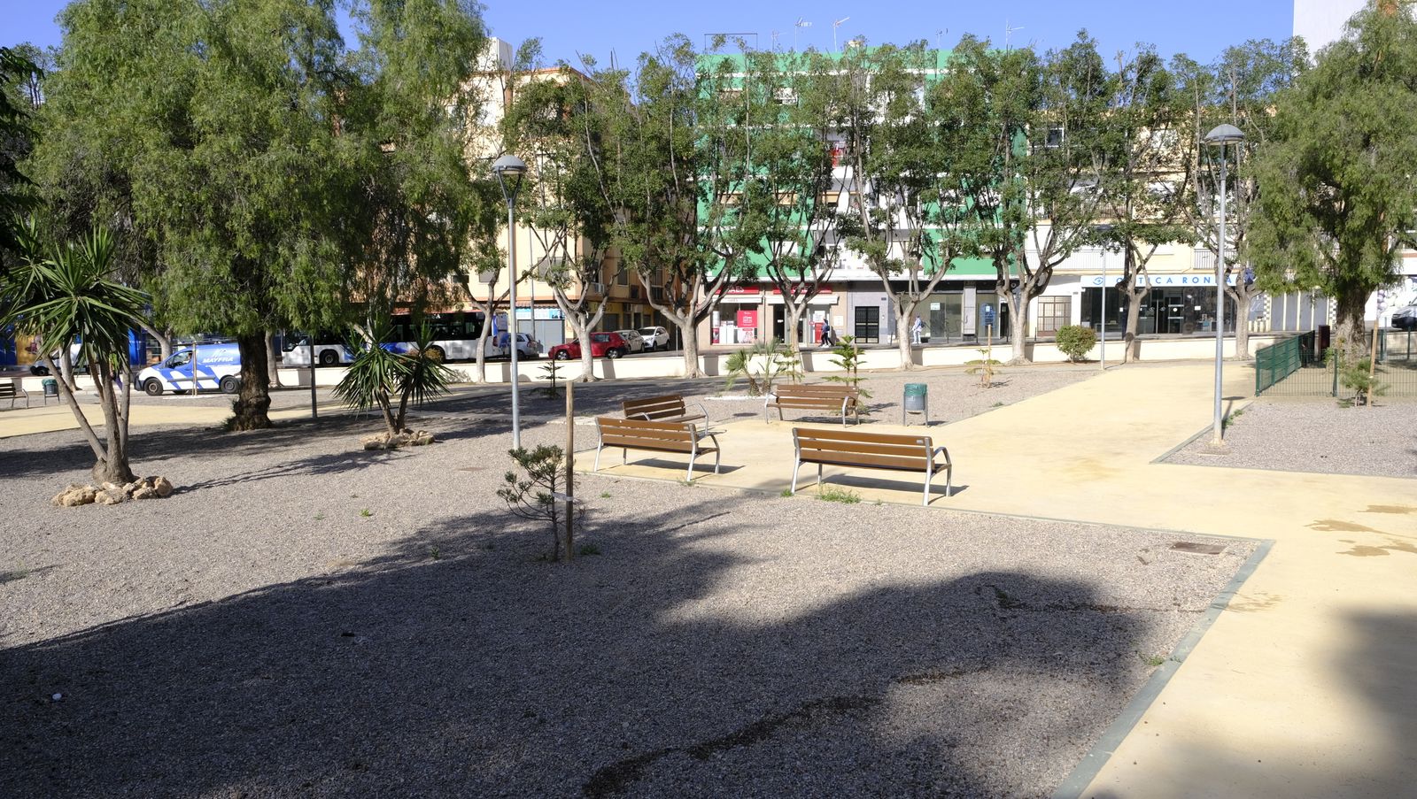 Imágenes del nuevo parque en el entorno de la Bola Azul