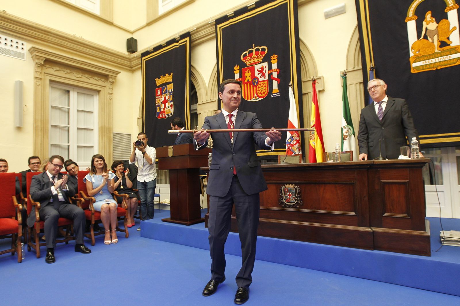 Pleno investidura Presidente Diputación de Almería. Javier Aureliano García