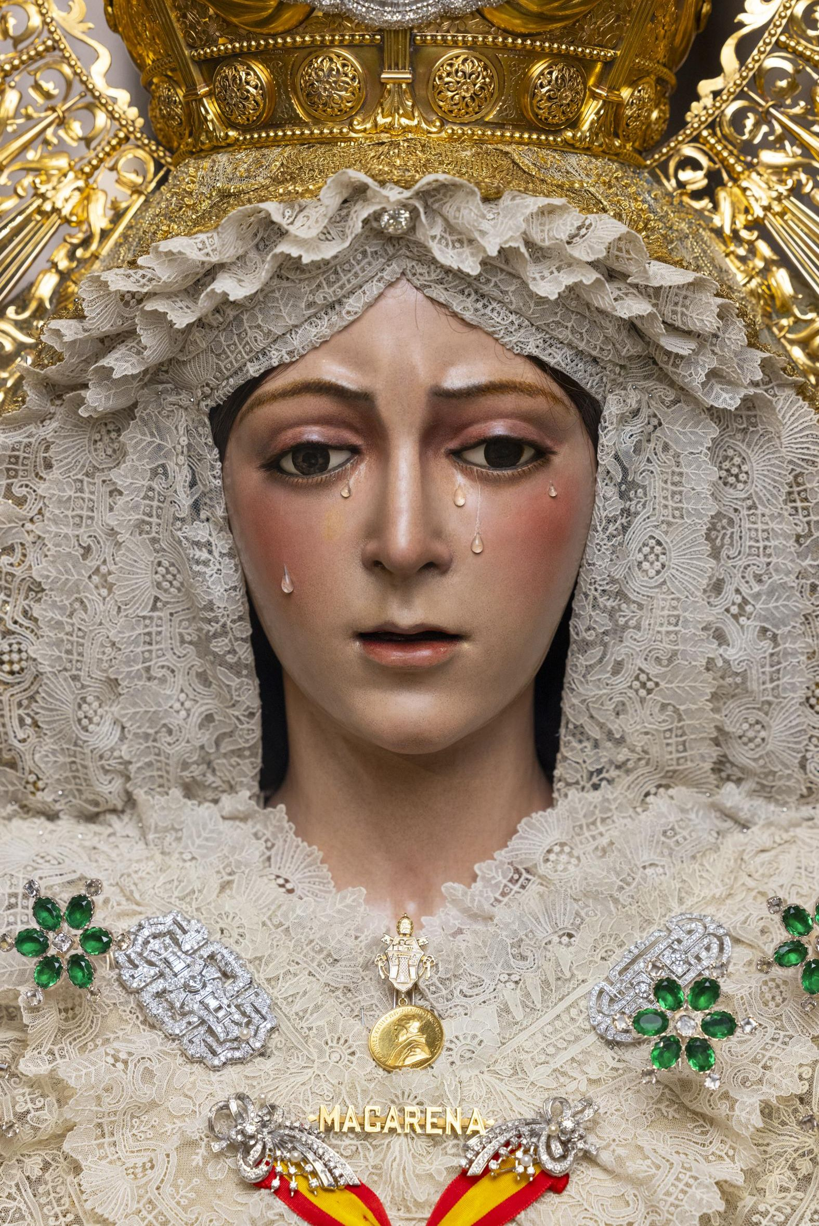 La Virgen de la Esperanza, tras la restauración de Pedro Manzano.