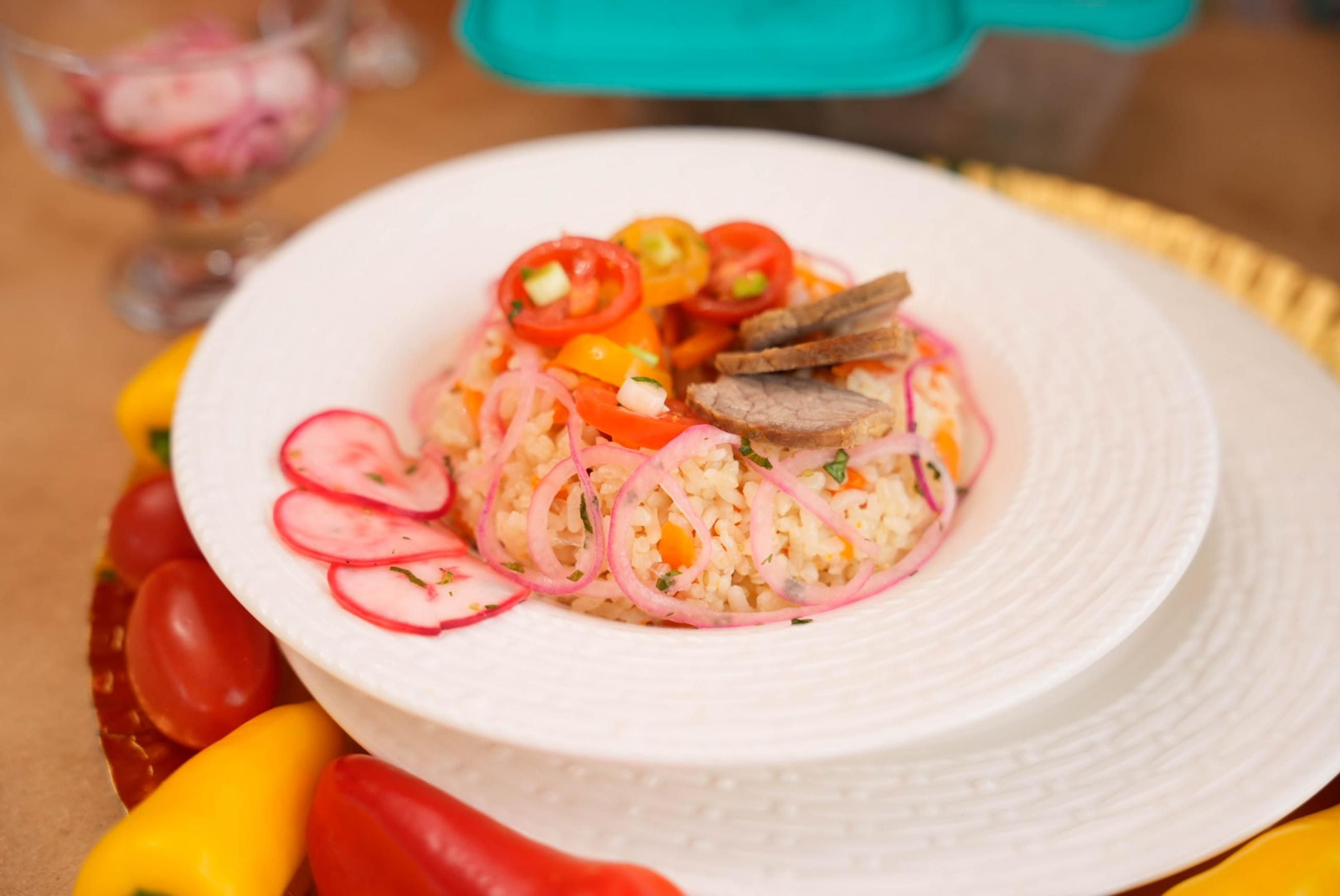 La Cofradía del Tomate y la semifinal del concurso gastronómico de la Feria de Almería, en imágenes