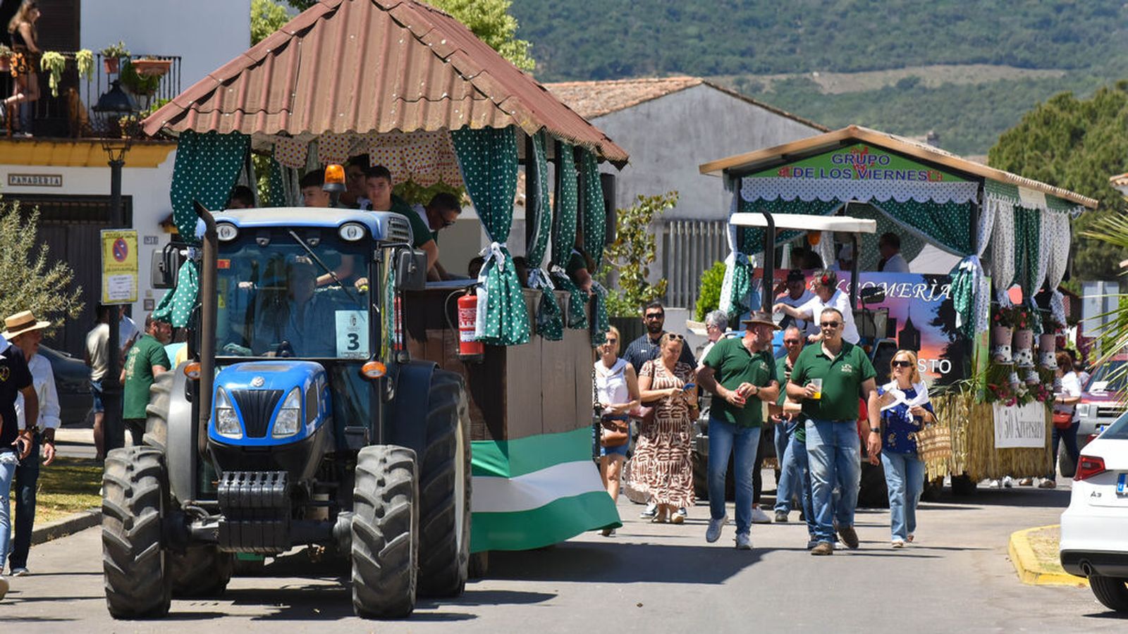 Carrozas en la Romería del Cristo de La Almoraima de Castellar.