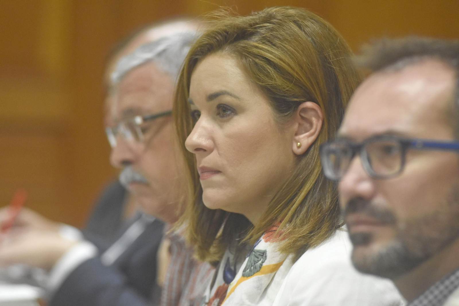 La concejala Carmen Campos, durante un Pleno del Ayuntamiento de Córdoba.