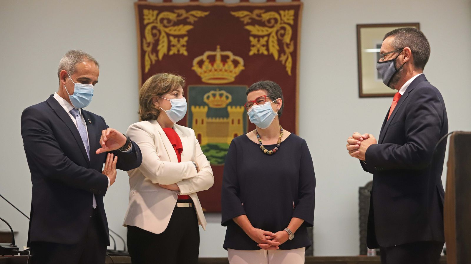 Visita de Arancha González Laya a La Línea y la Verja de Gibraltar