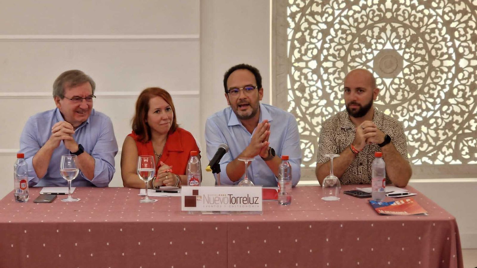 Fernando Martínez, Carmen Vidal, Antonio Hernando y Juanfra Colomina