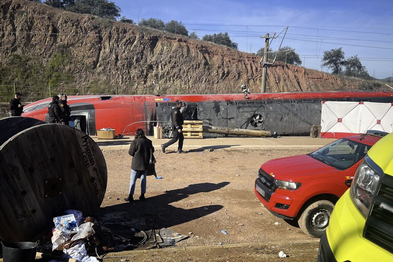 Así han quedado los trenes siniestrados en Adamuz