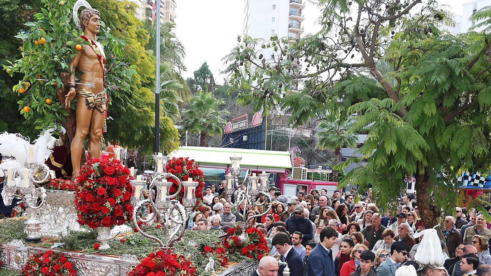 Procesión del Patrón el pasado año.