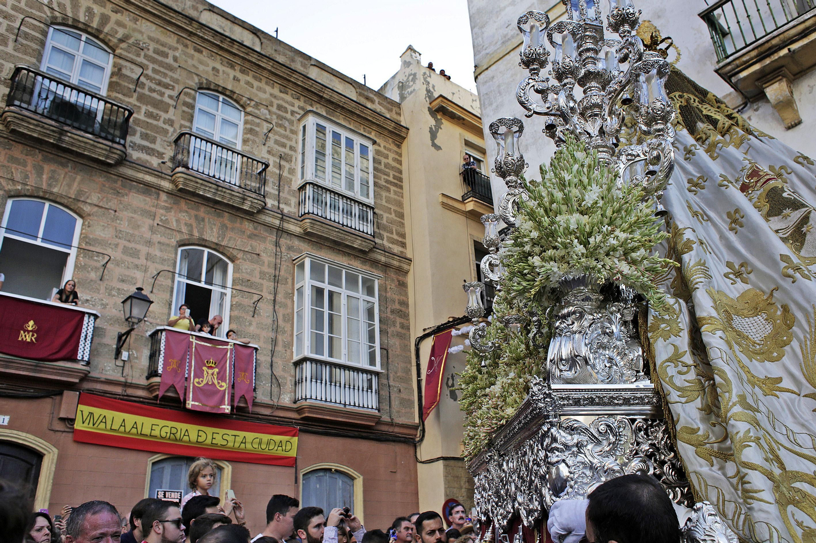 Salida procesional de la patrona de Cadiz
