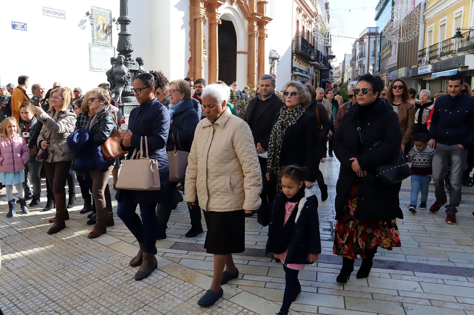 Imágenes de la procesión del Sacramento desde la Concepción