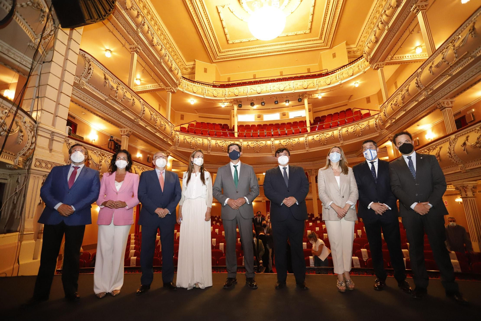Imágenes la inauguración de la remodelación del Gran Teatro de Huelva