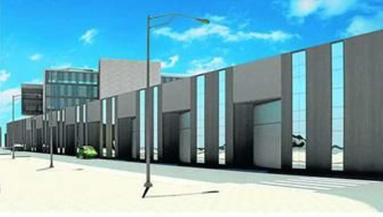 Diseño de las naves que estarán construidas en el plazo de un año.