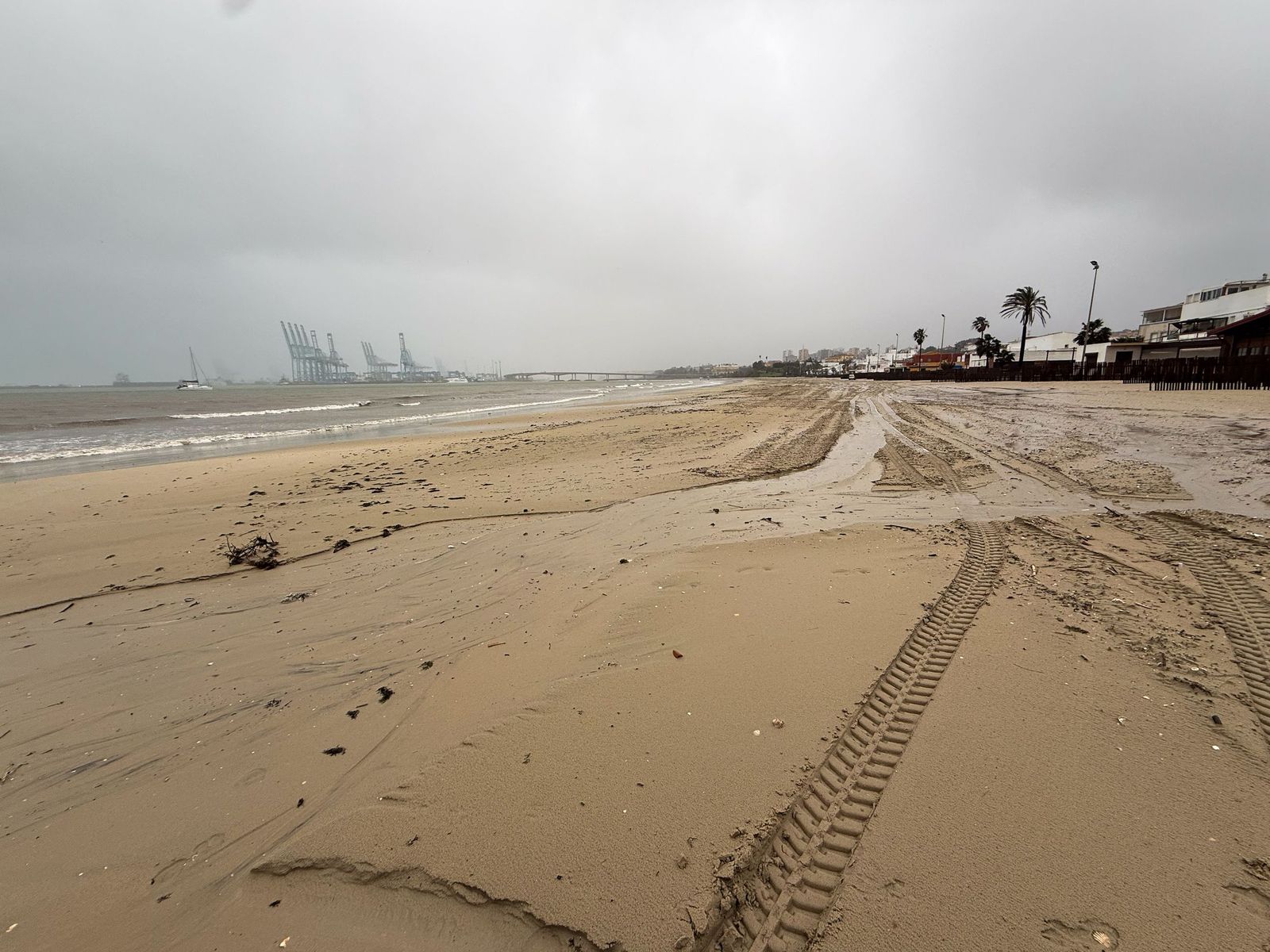 Fotografías de árboles caídos e inundaciones por la borrasca Leonardo