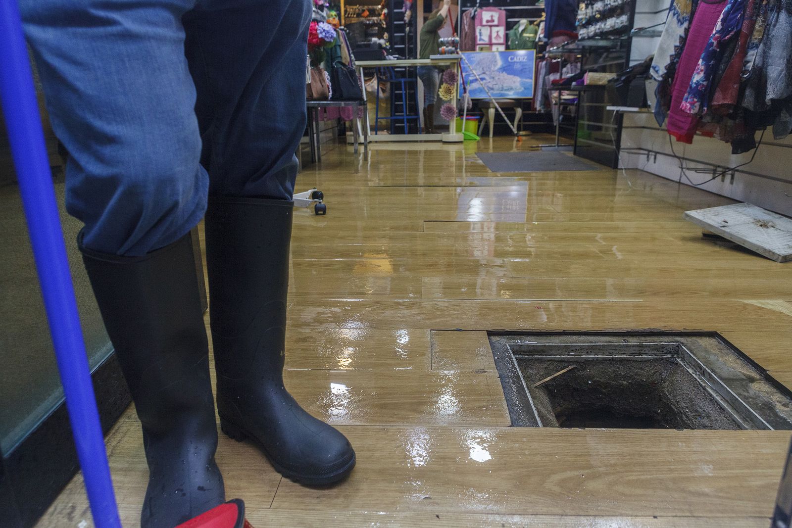 Los efectos de la tromba de agua en Cádiz