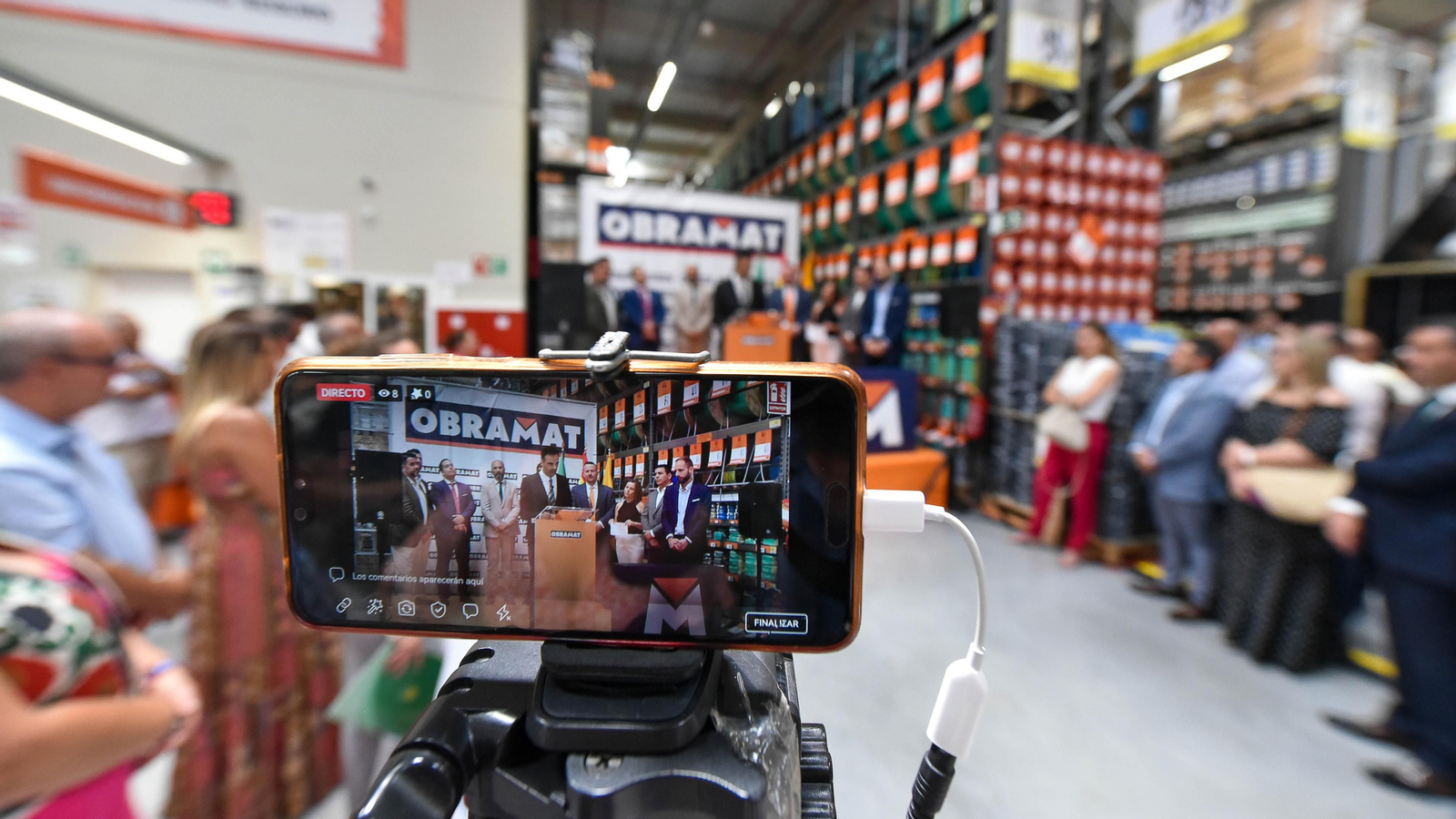 Las fotos de la inauguración de Obramat en Palmones